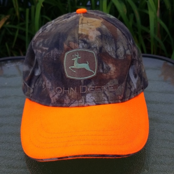 brown john deere hat